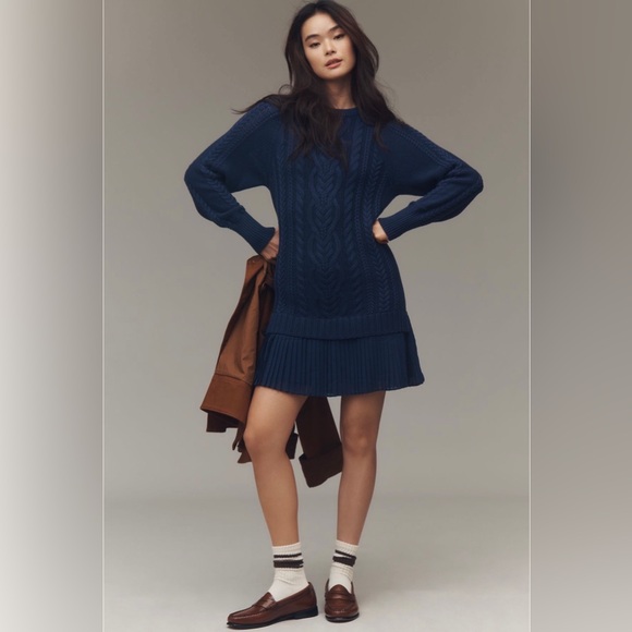 Anthropologie Dresses & Skirts - ❤️🔥Firm Price❤️🔥The Delphine sweater towfer mini dress
